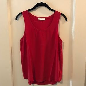 Grana Silk Red Tank Top